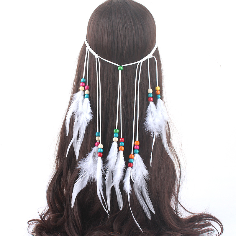 new feather hair band