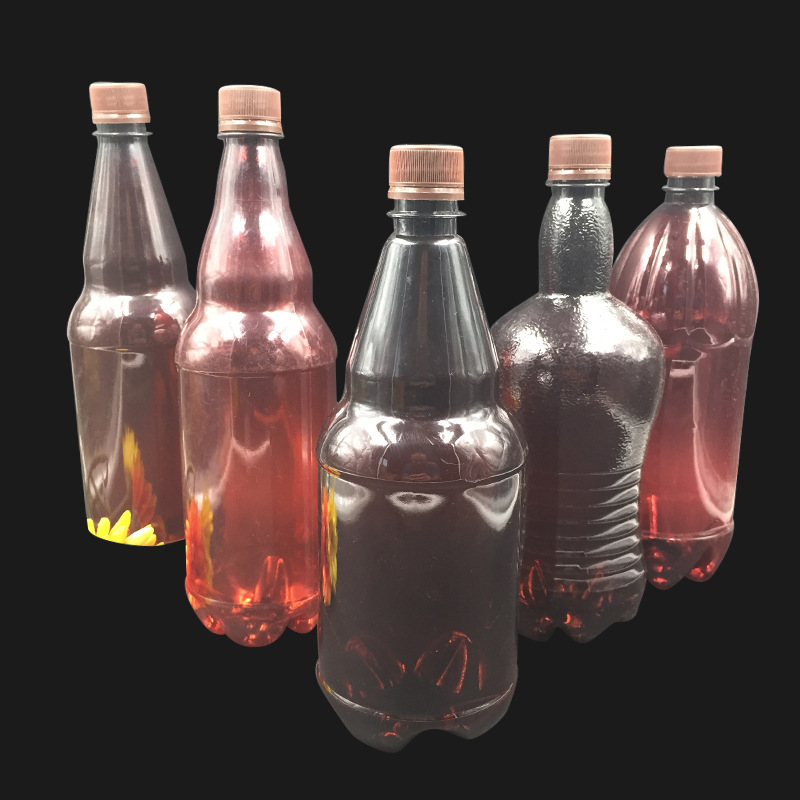 供应pet塑料啤酒瓶1l 1.5l 500ml塑料瓶1斤2斤装散精酿啤酒塑料瓶