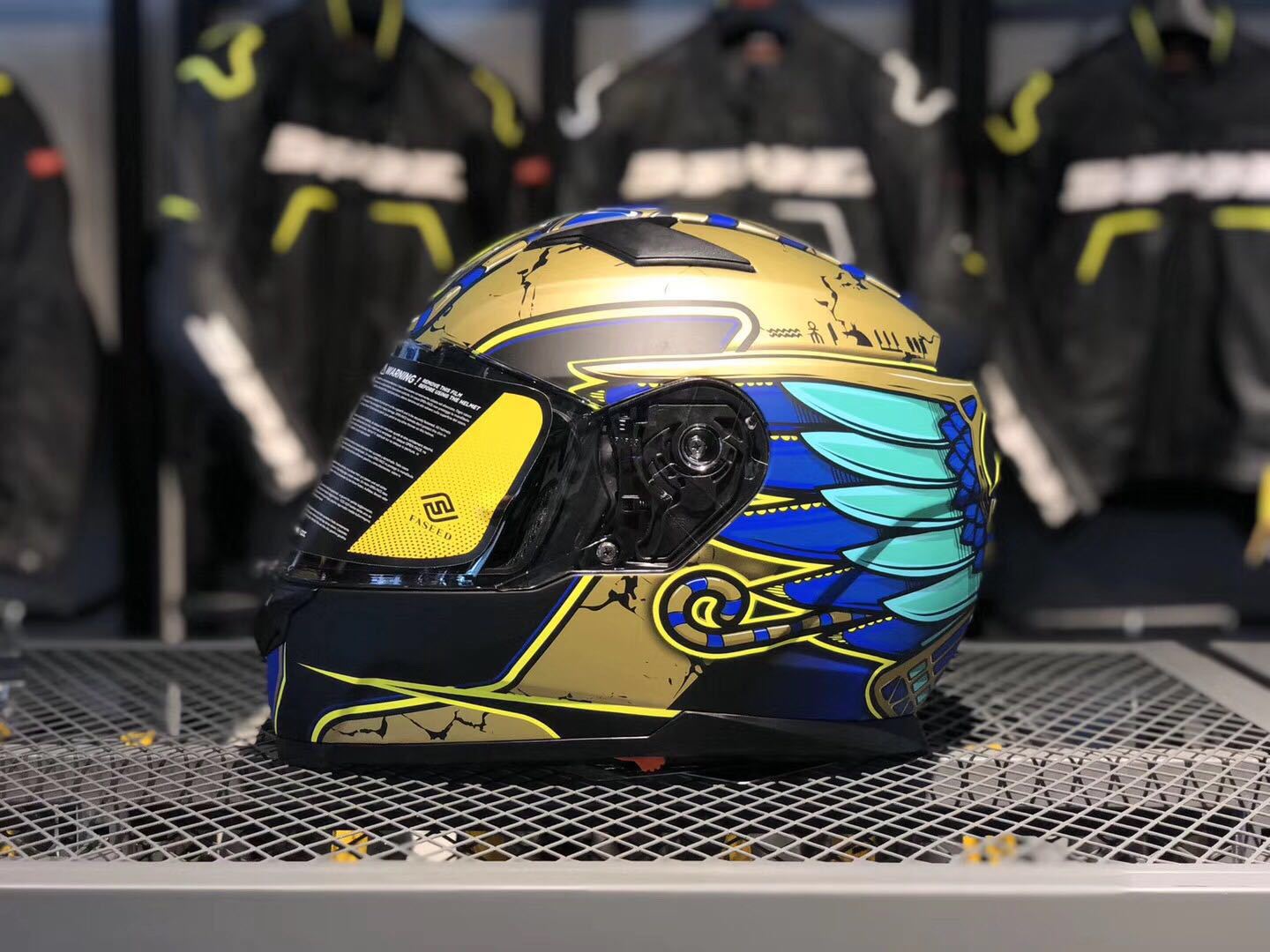 faseed头盔男摩托车双镜片全盔 机车个性女士赛车个性酷全覆式817