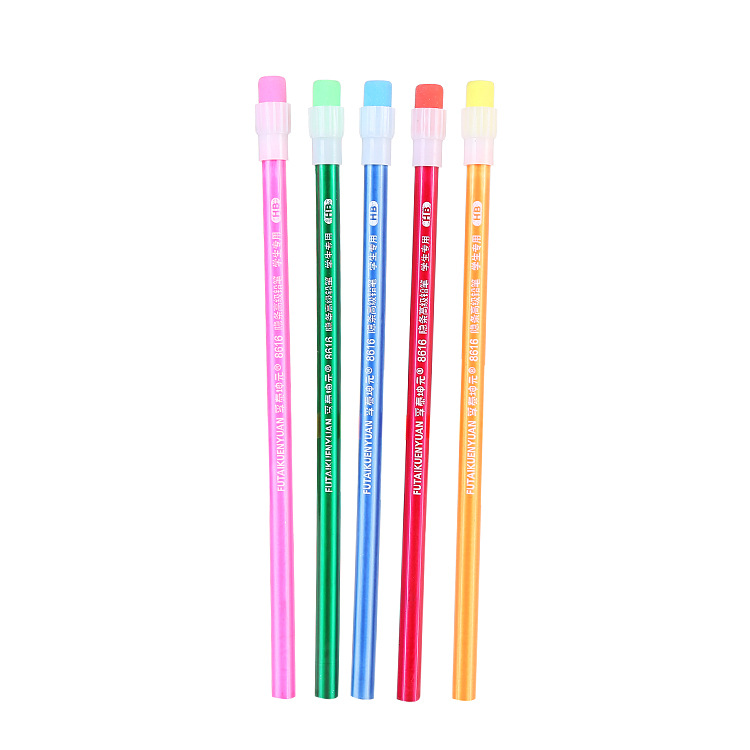 HB Rubber Pencil Creative Big Leather Tip Auto-Lead Pencil Student Child Drawing Sketch Pen Prize Stationery Wholesale