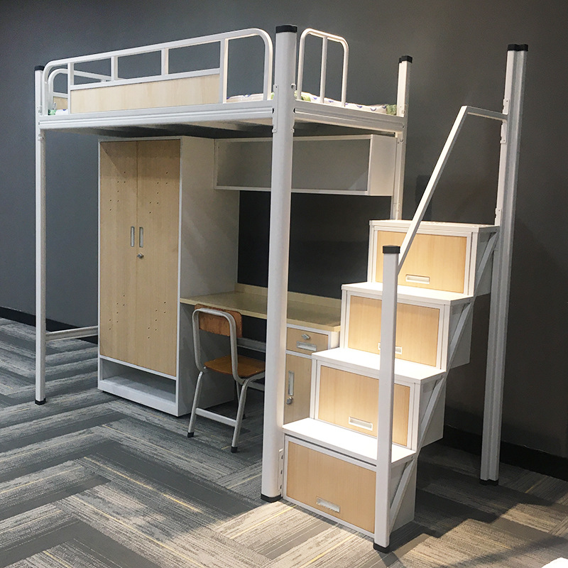 学生宿舍床公寓床上床下柜员工宿舍组合床带楼梯高架床双人床定制