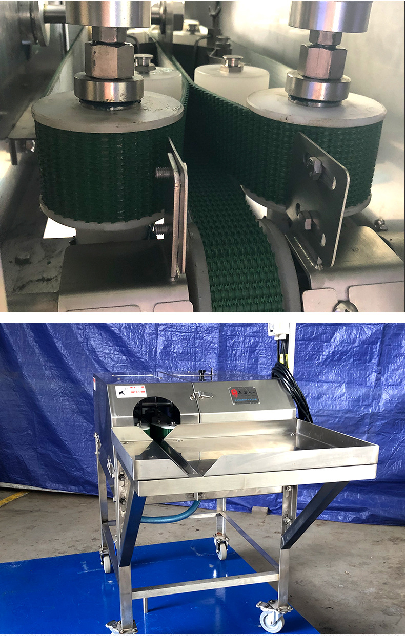 小型二枚开片机不锈钢小型鱼类开片机切鱼片机自动片鱼机开鱼片机