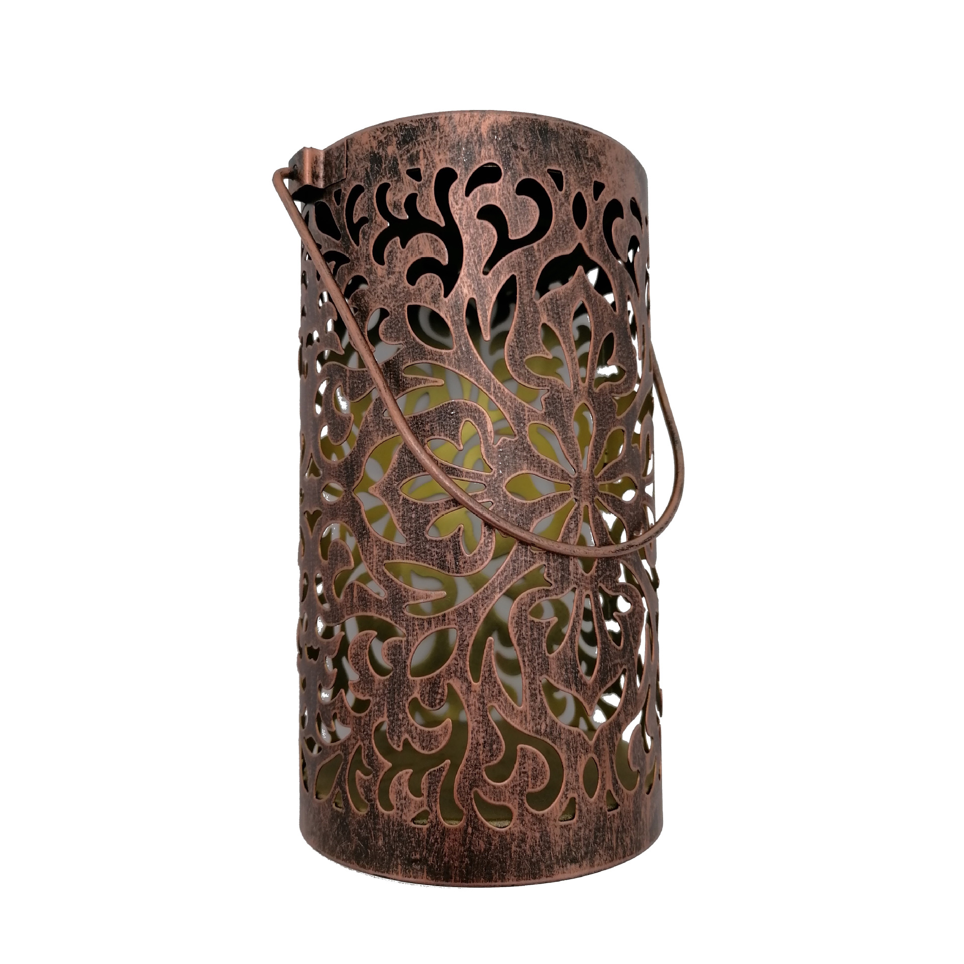 太阳能led铁艺灯笼灯创意镂空户外花园灯手提挂灯庭院灯