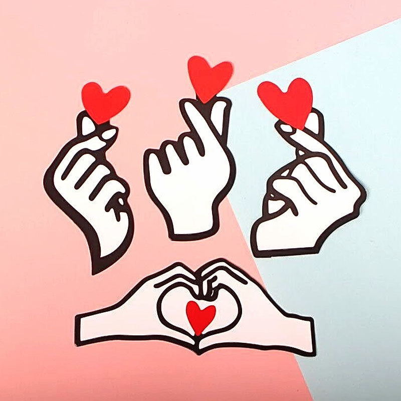 七夕情人节告白气球我爱你遇见你遇见爱比心套装蛋糕烘焙装饰插件