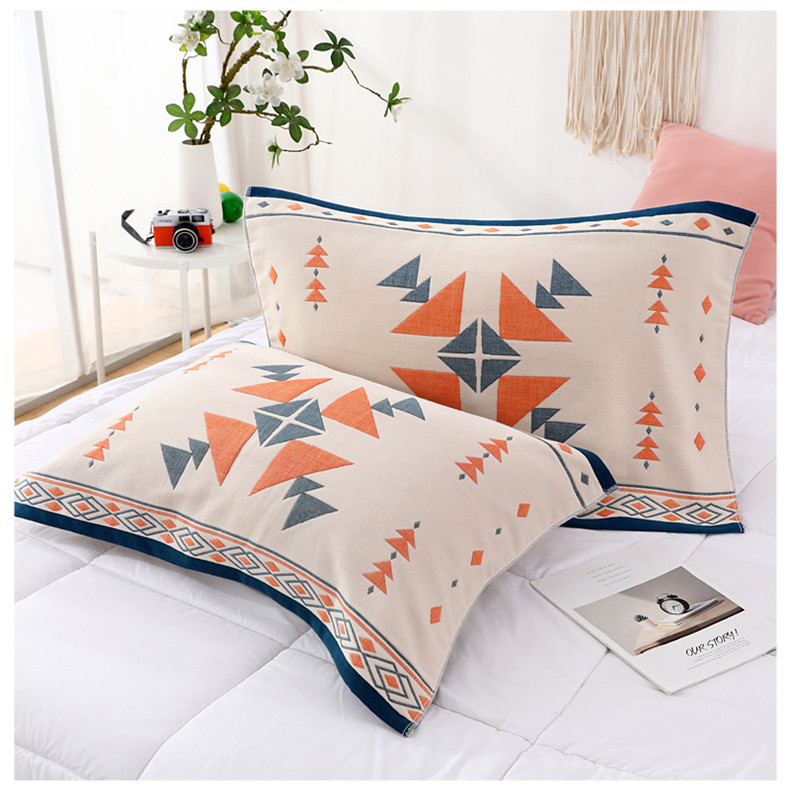 棉纱布枕巾 高阳厂家直供棉柔软布艺枕巾柔软 一件代发批发枕巾