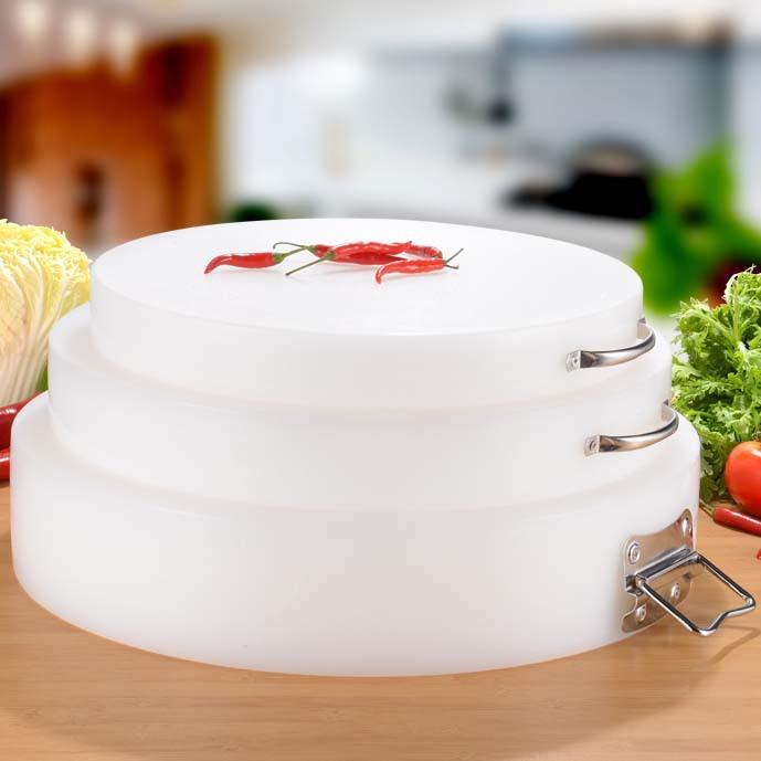 急购2022春特价pe塑料圆墩低密度聚乙烯圆形塑料菜墩pe塑料砧板菜板