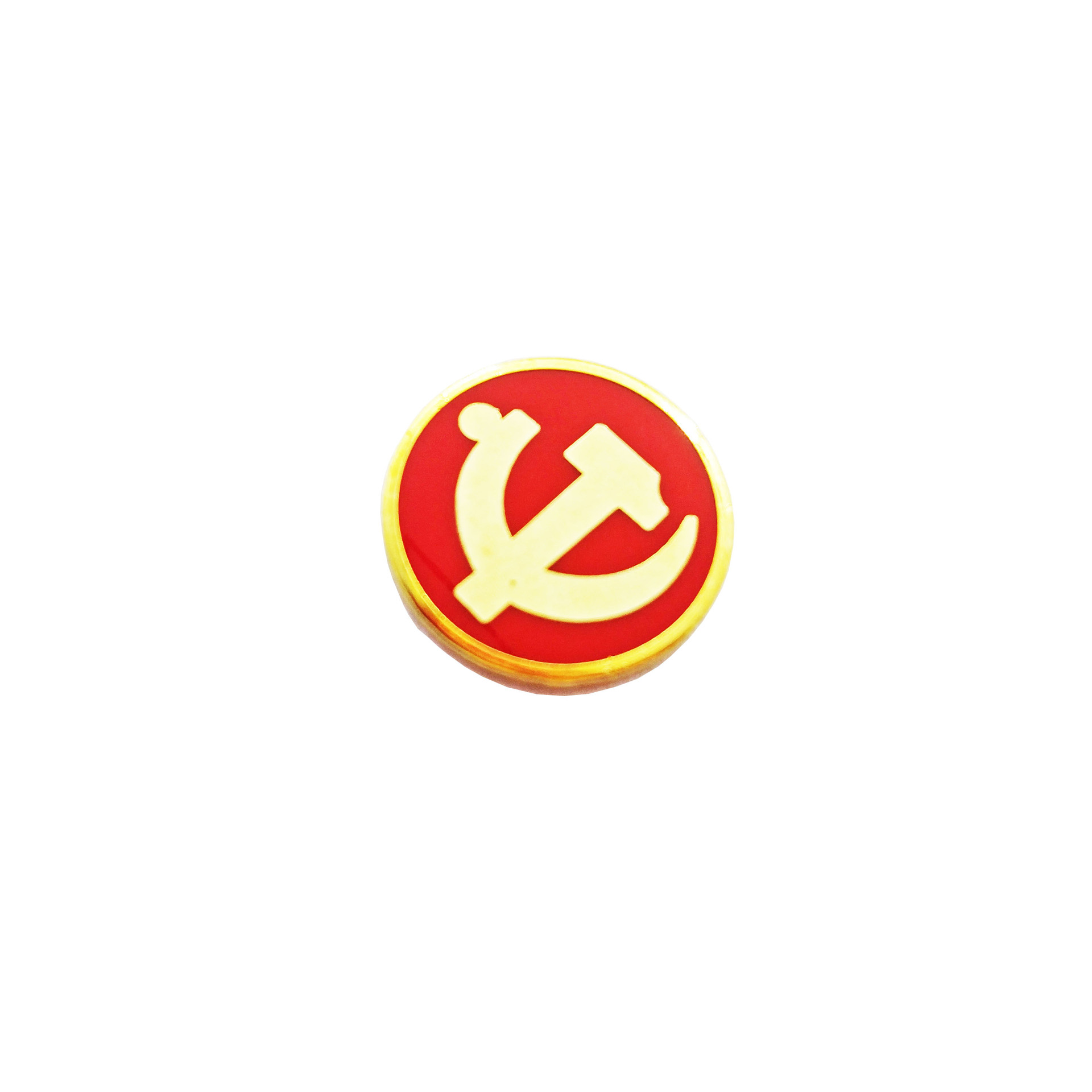 厂家烤漆金属徽章 珐琅圆形徽章校徽企业logo胸牌厂家批发 党徽