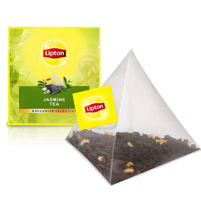 立顿 茶包尊萃茉莉花茶三角袋泡茶叶100袋装小包便携包装