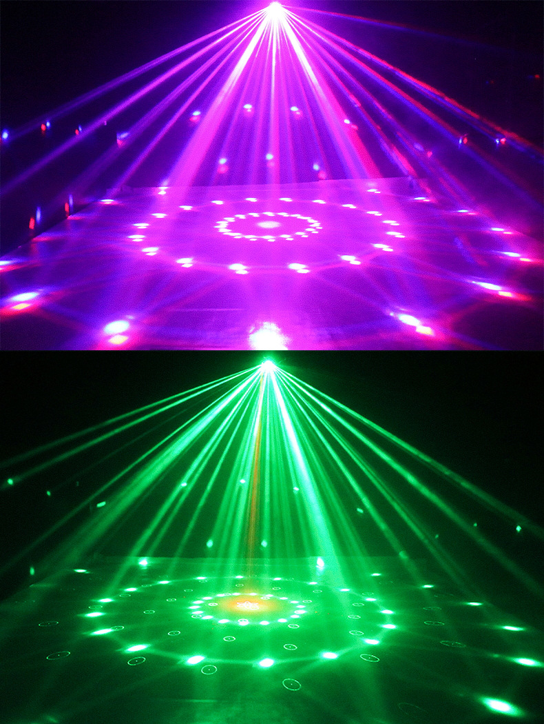 舞台灯光激光灯家用旋转七彩灯迪厅ktv闪光灯酒吧舞厅蹦迪爆闪灯
