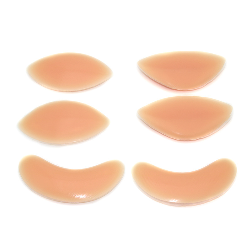 Silicone Insert Embedded Chest Pad Invisible Bra Crescent Insert Pointed Corner Insert U-Shaped Enlarged Thickened Invisible Nude Bra