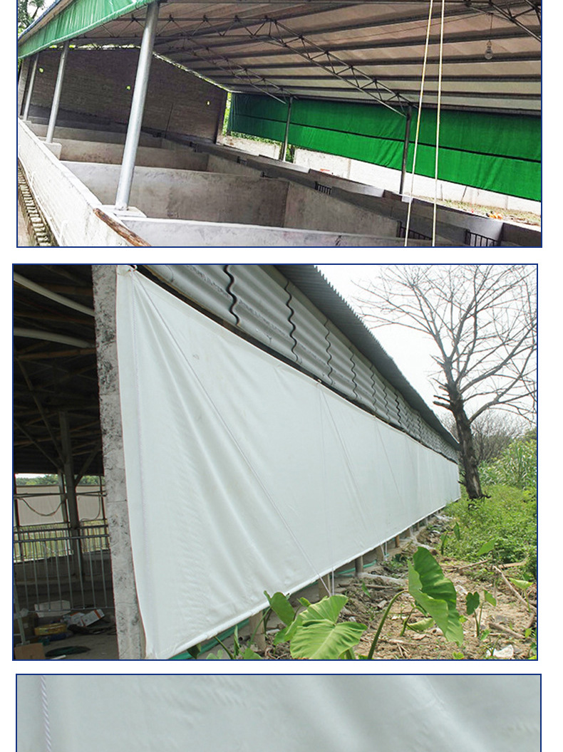 猪场卷帘布养殖场防雨布保温篷布猪舍卷帘养殖场保温布保暖防风
