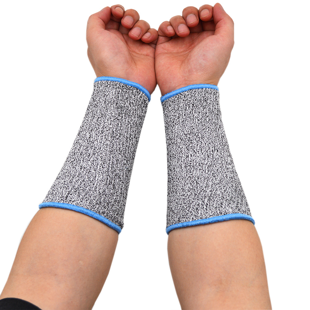 厂家现货5级防切割袖套 hppe防割护臂护腕 玻璃厂专用防割护袖