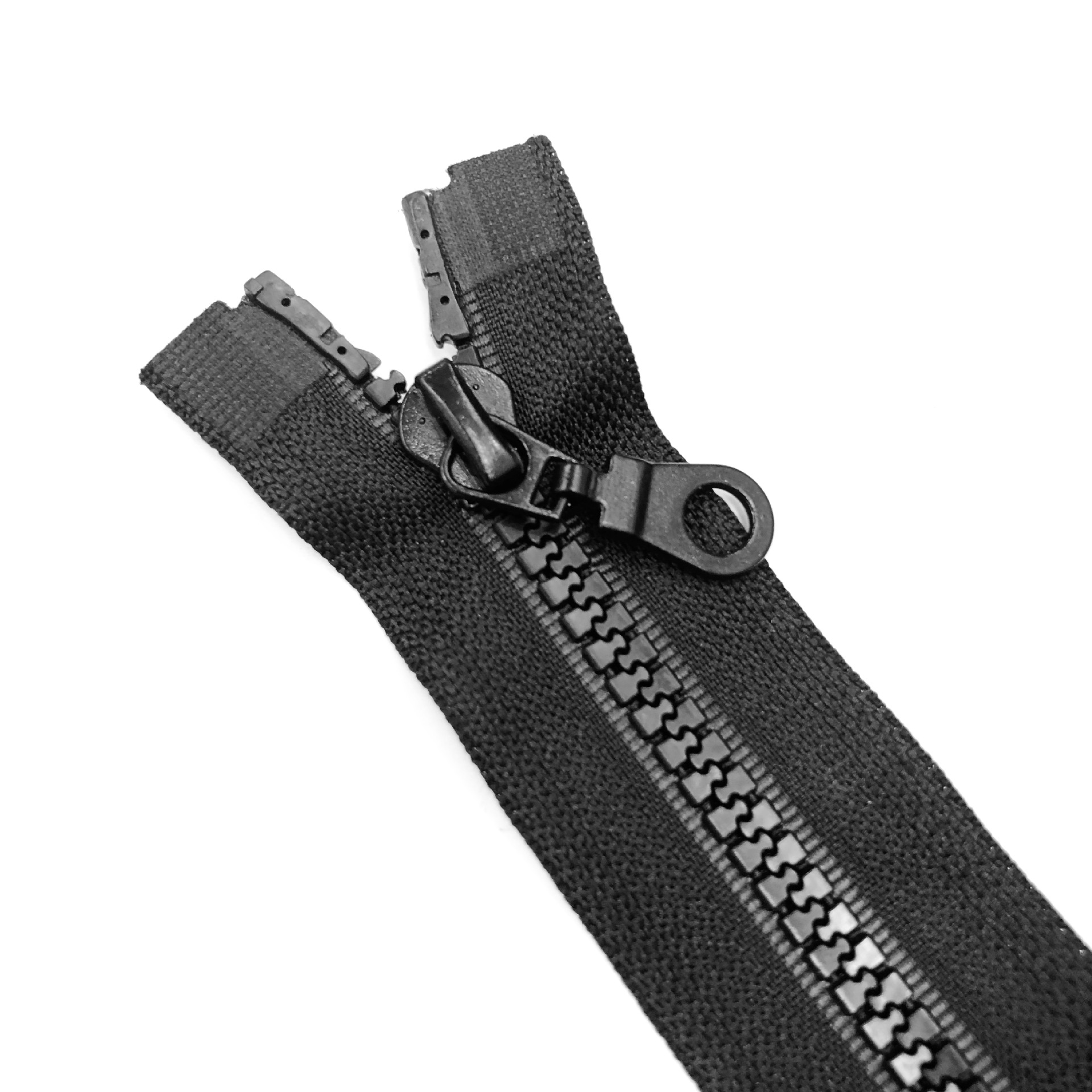 5号树脂拉链双拉头双开尾胶牙拉链服装羽绒服外套前中拉链现货