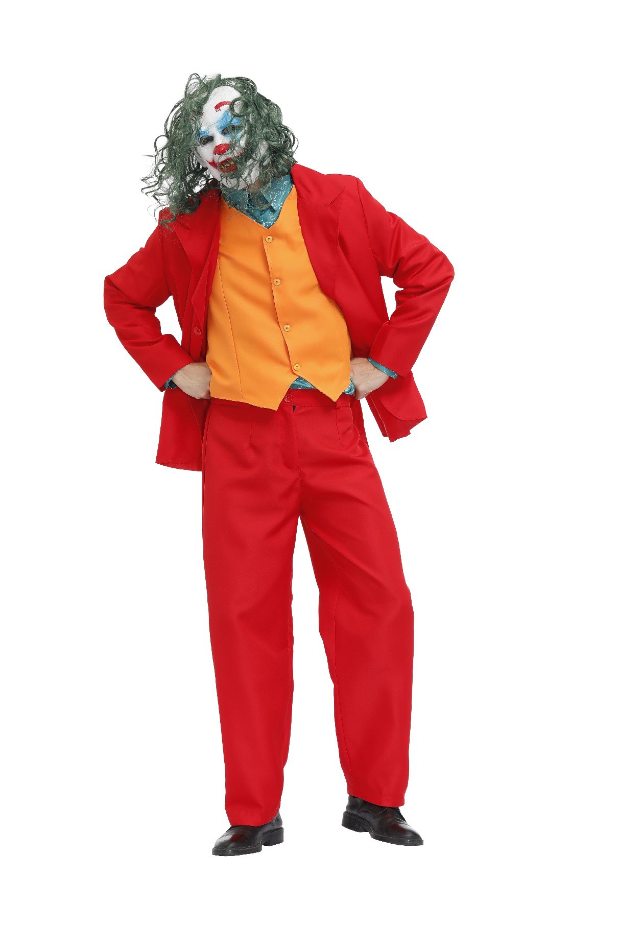 joker杰昆菲尼克斯dc电影小丑服红色西服套装万圣节cosplay表演服
