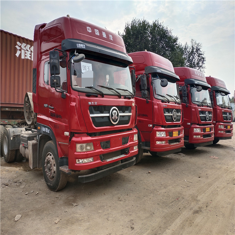 出售二手牵引车头 斯太尔lng燃气车430马力国五排放 二手牵引车头