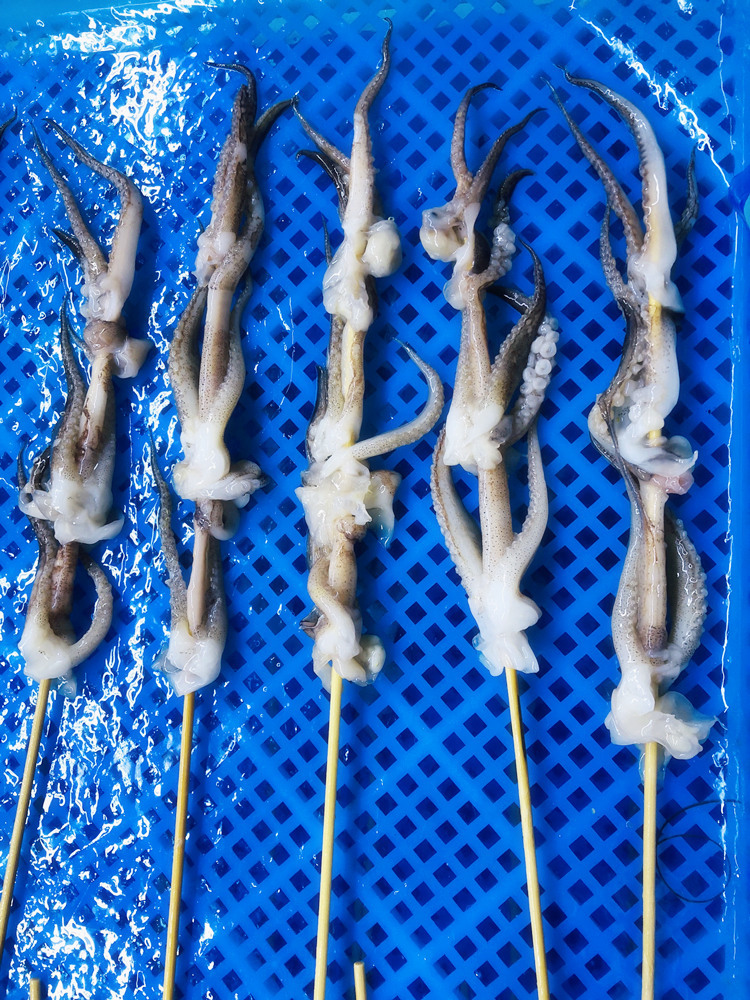 渔之郎 烧烤鱿鱼串鱿鱼须鱿鱼足串 凤舞串 铁板烧鱿鱼爪35g/38g