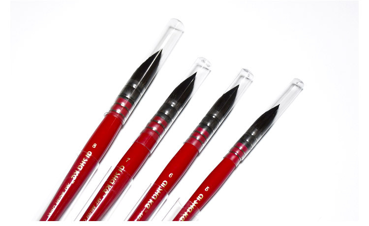 跨境专供 艾沙克大师专用松鼠毛圆头红胖子水彩笔拖把笔厂家直销