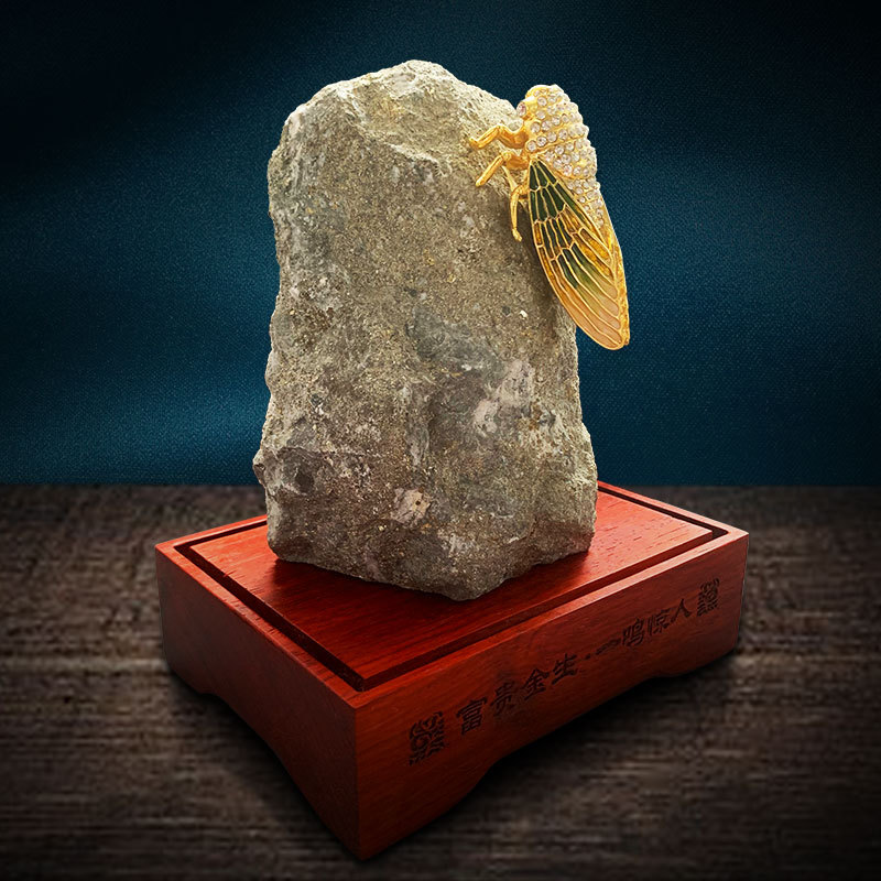 金都招远天然金矿石黄金石富贵今生一鸣惊人摆件开业送礼门面装点