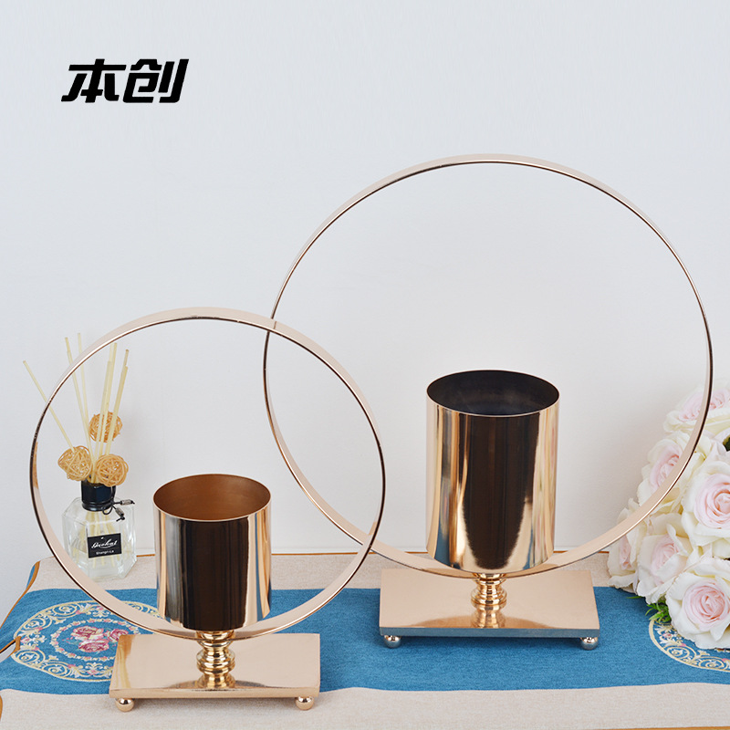 Hotel Vase Wedding Road Lead Flower Device Home Dining Table TV Cabinet Flower Arrangement Decoration Bar Hotel Coffee Shop Decoration