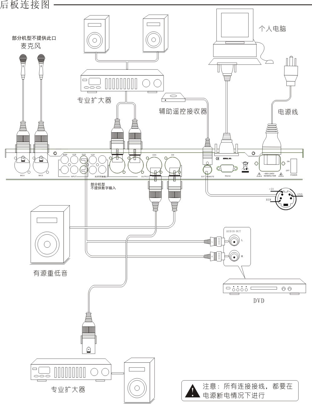 厂家直销风扬双15段专业卡拉ok效果器k100前级效果器ktv效果器