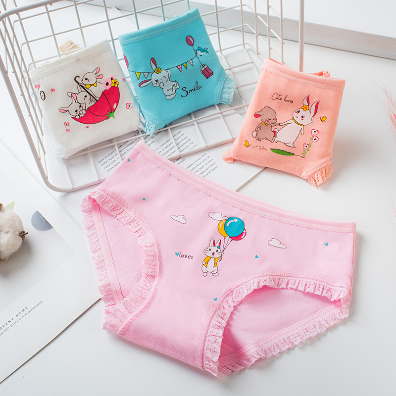 儿童内裤女2-11岁纯棉三角裤小女孩中大童童装短裤宝宝底裤童装
