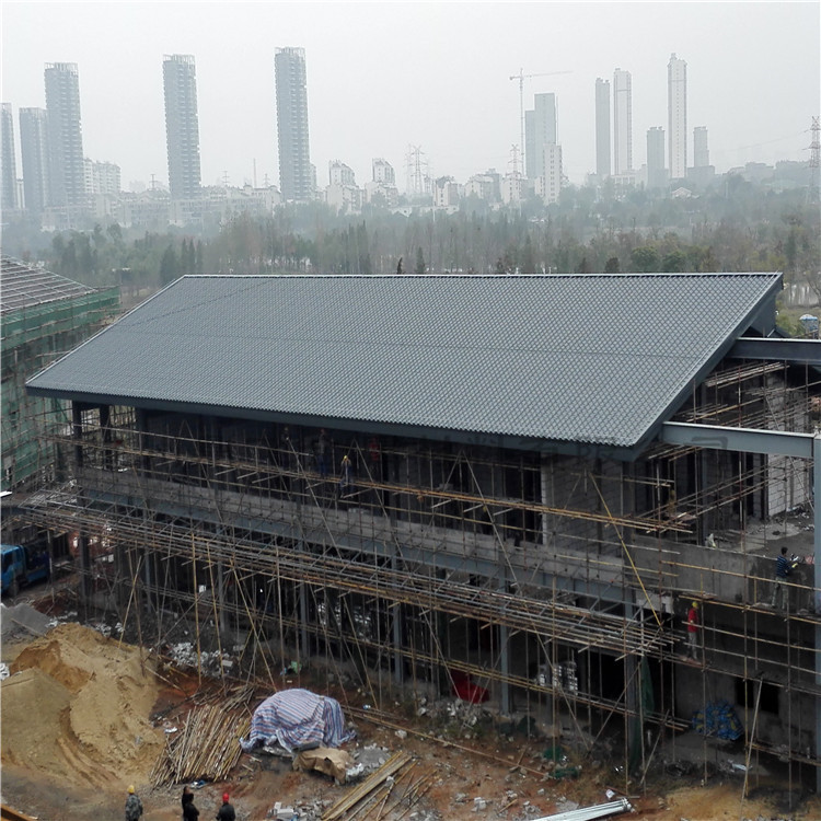 0成交0米古色仿古金属屋面铝瓦765型铝镁锰琉璃瓦公园屋顶铝合金金属