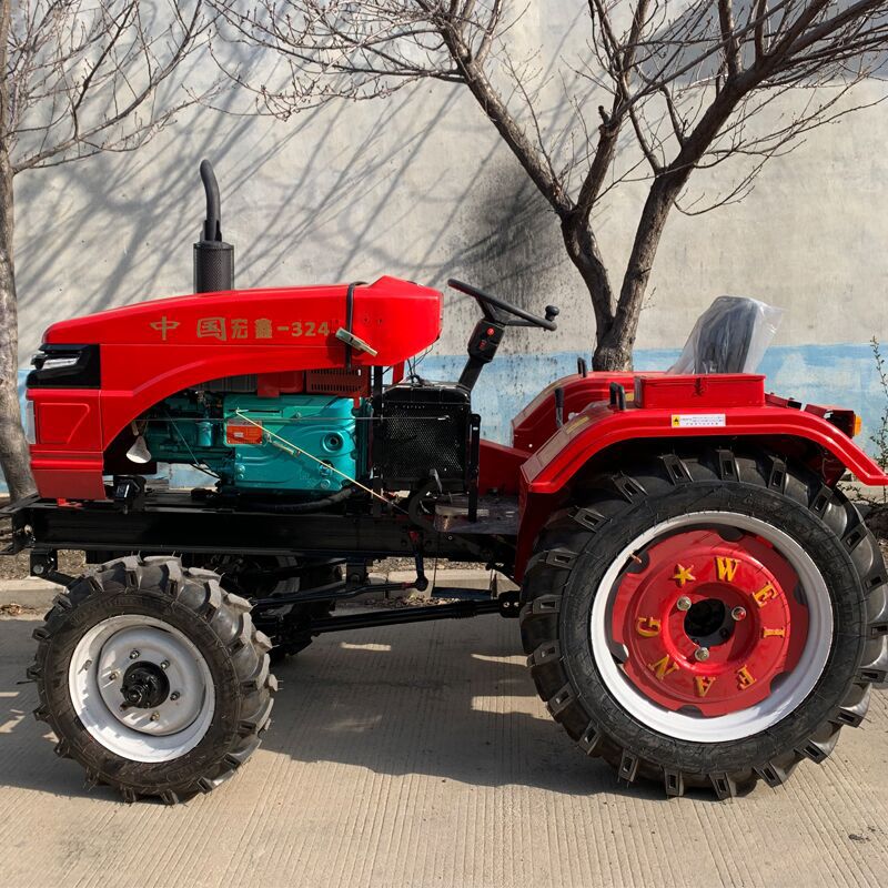 东方红四缸动力足拖拉机 小型轮式拖拉机 大棚王低矮迷你型拖拉机