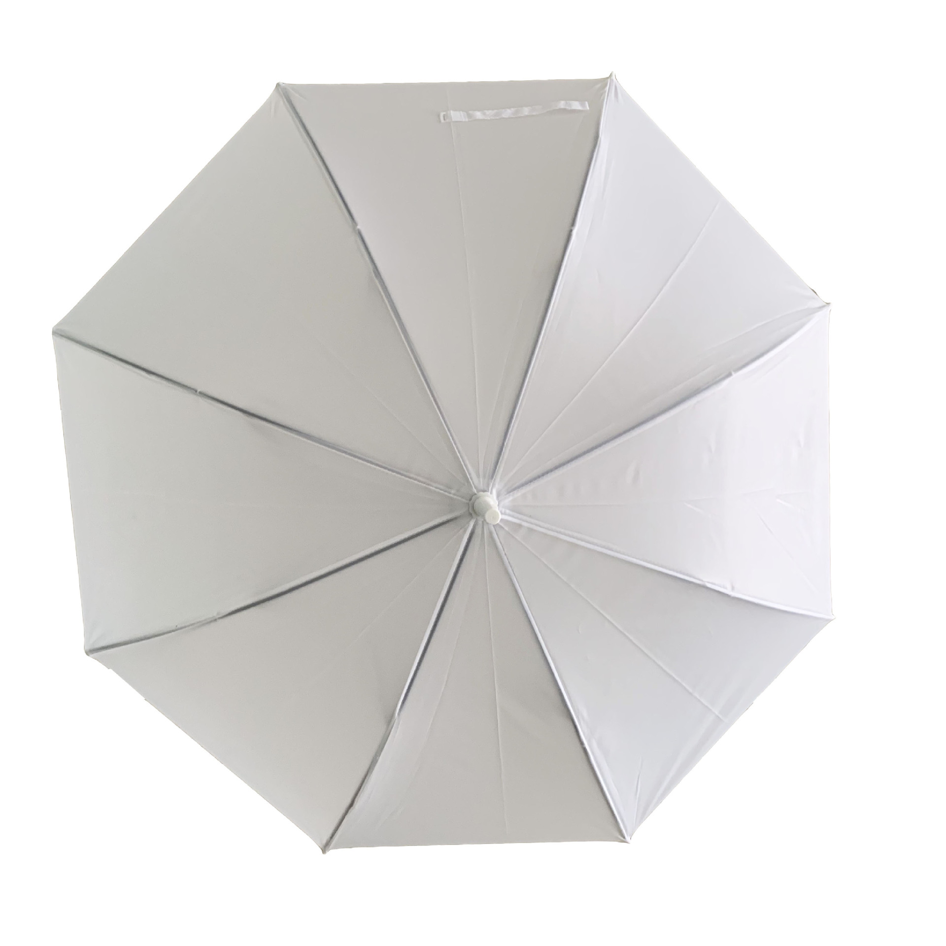 22寸创意纯白色礼品自动直杆雨伞bsci验厂厂家直销全新料环保雨伞