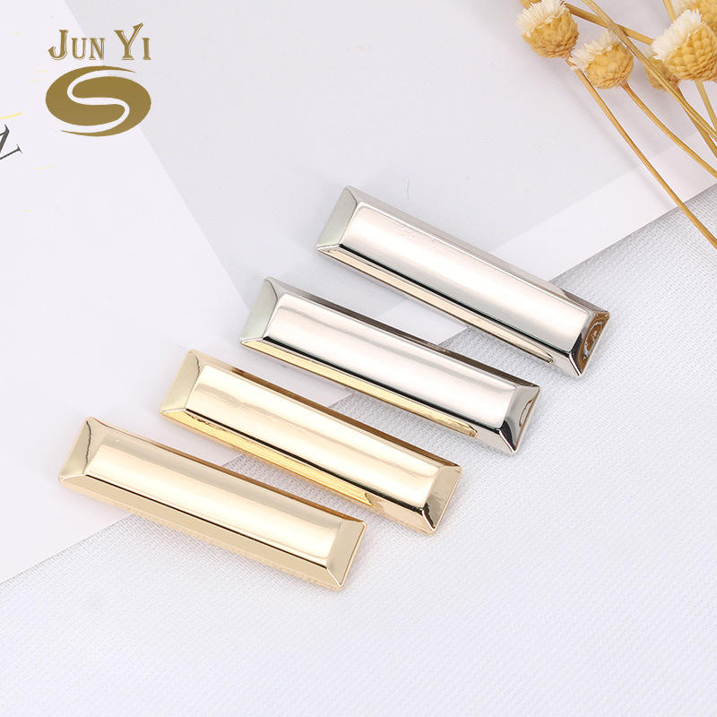 厂家直销合金长条空白商标服饰箱包五金配件 金属镭射商标 可定制