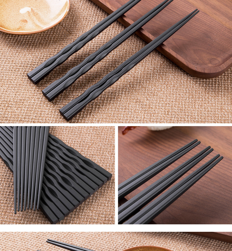 厂家直销pps日式合金筷子餐厅酒店饭店家用耐高温可消毒防滑餐具
