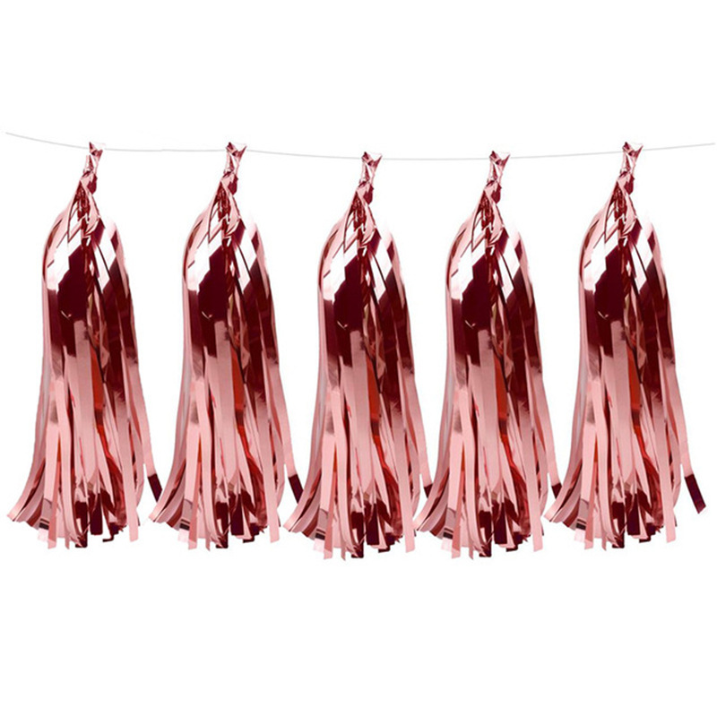 European and American Style New Pet Aluminum Foil Tassel Birthday Party Supplies Decoration Wedding Arrangement Rain Silk Aluminum Foil Tassel