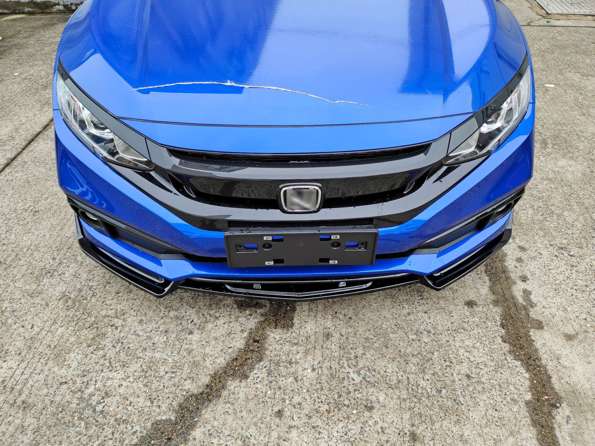 适用16-19款本田思域改装前铲装饰前唇小包围外饰包角护角尾翼