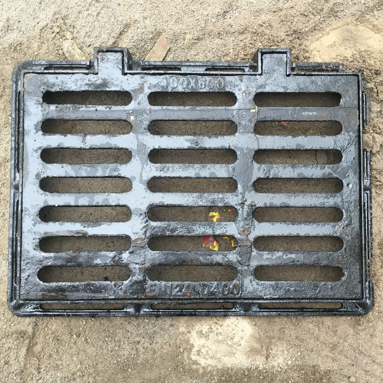 漳州球墨铸铁井盖批发 球墨铸铁雨水套篦子 400*600落水口盖板