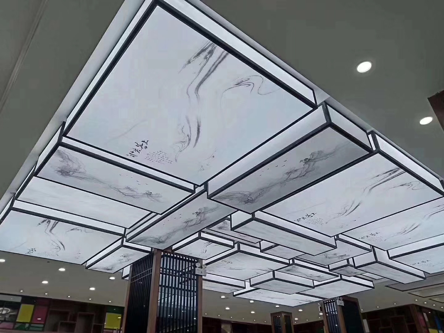 软膜天花吊顶透光膜a级防火膜户外广告灯箱灯膜uv软膜定制星空膜