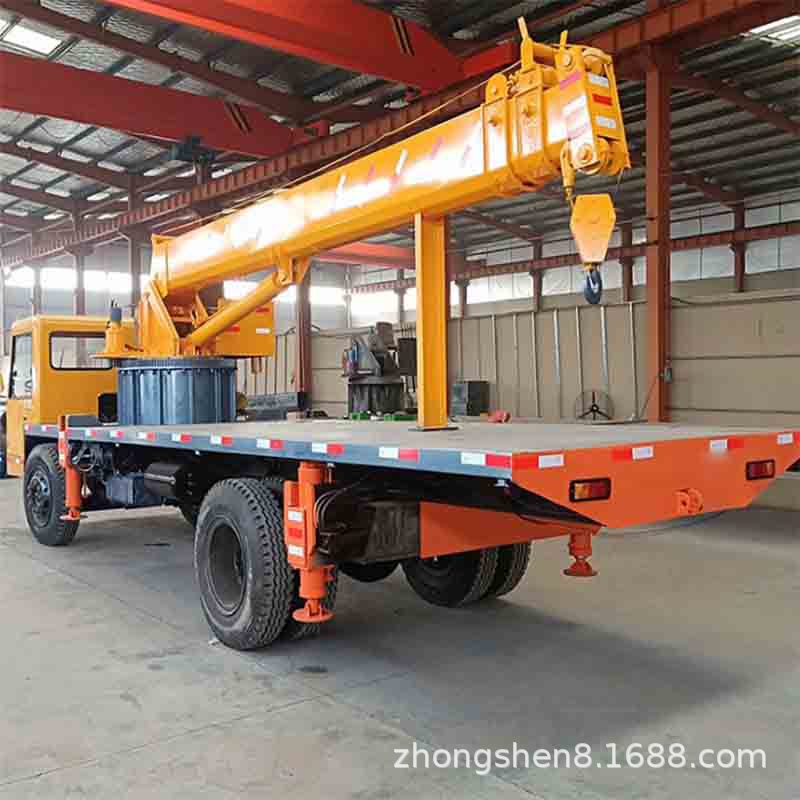 湖南永州拖拉头改装拖拉机吊车 厂家供应全液压四驱平板随车吊