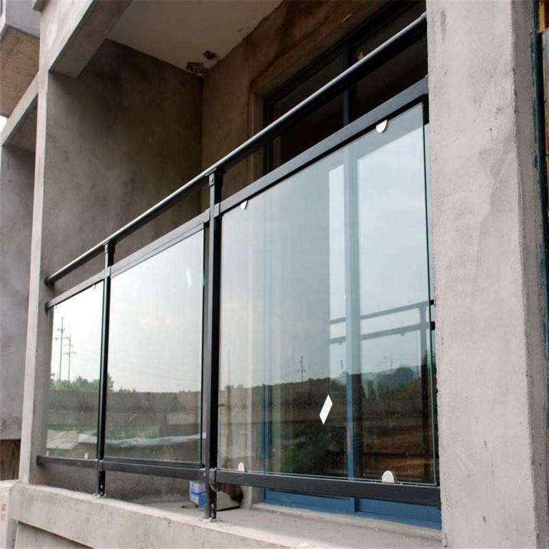 玻璃护栏安全隔离建筑防护栏杆小区高楼铝合阳台锌刚玻璃护栏