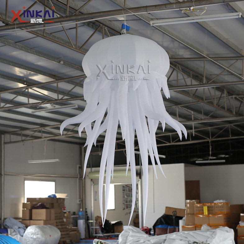 2m吊挂水母 演出场地布置led彩灯道具水母 酒吧音乐厅炫彩灯光