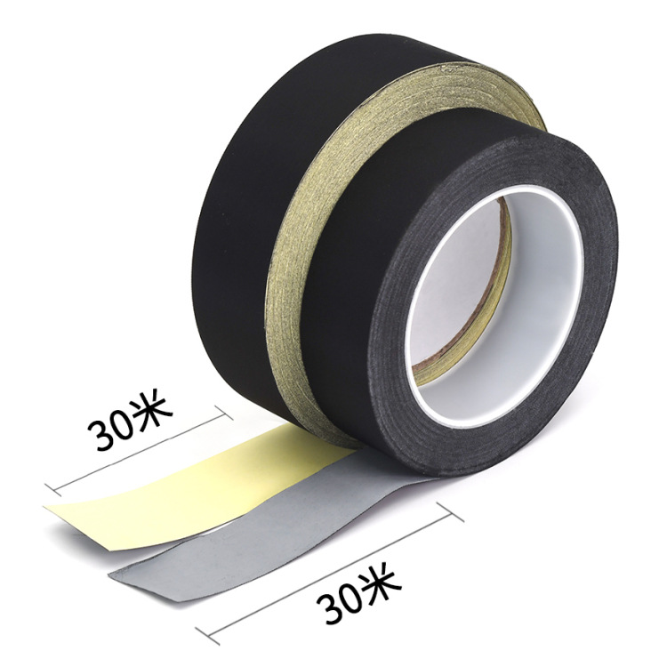 黑色醋酸布胶带模切冲型 线束固定包扎醋酸布 高温绝缘阻燃醋酸布