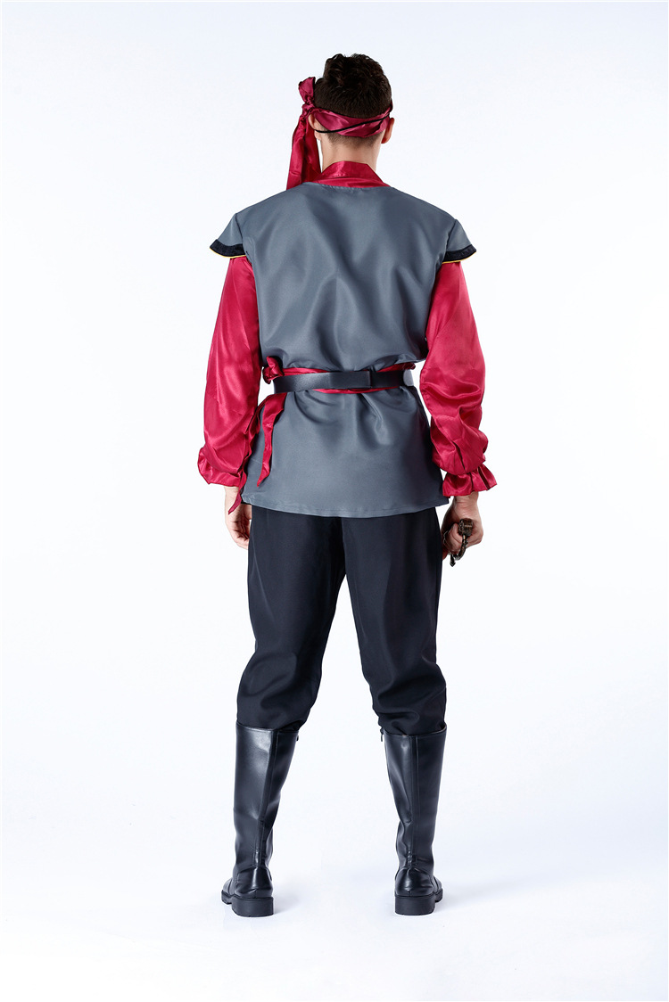 万圣节化装舞会cosplay加勒比女海盗服 海盗服装成人杰克船长情侣