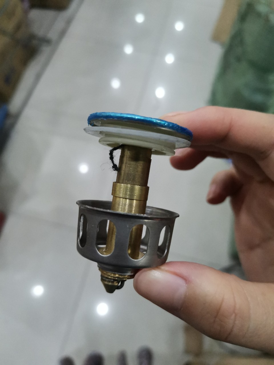 现货弹跳芯 面盆弹跳塞下水器不锈钢按压式 弹跳下水器配件