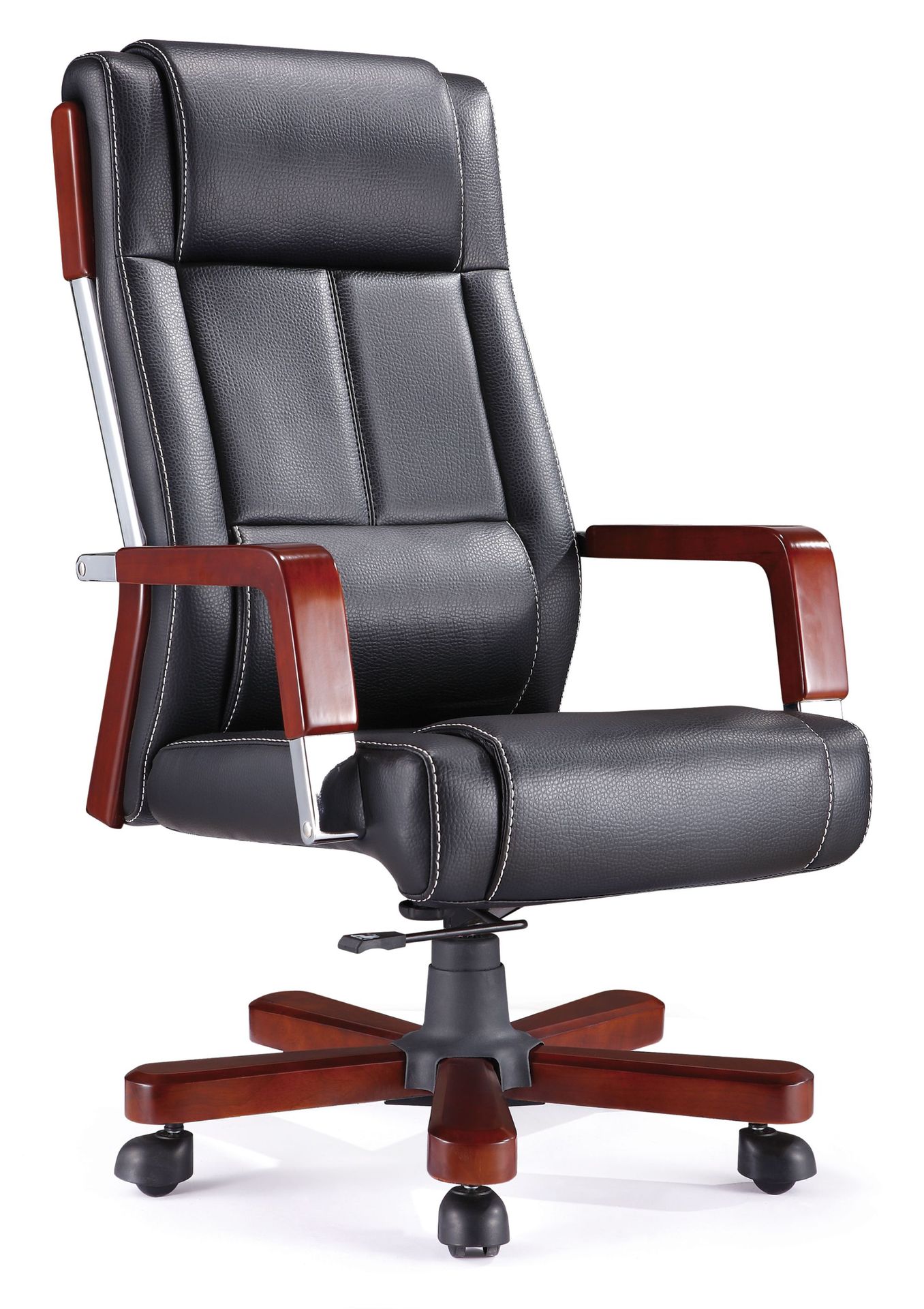 真皮个性化传统风格实木脚老板椅大班椅经理椅主管椅