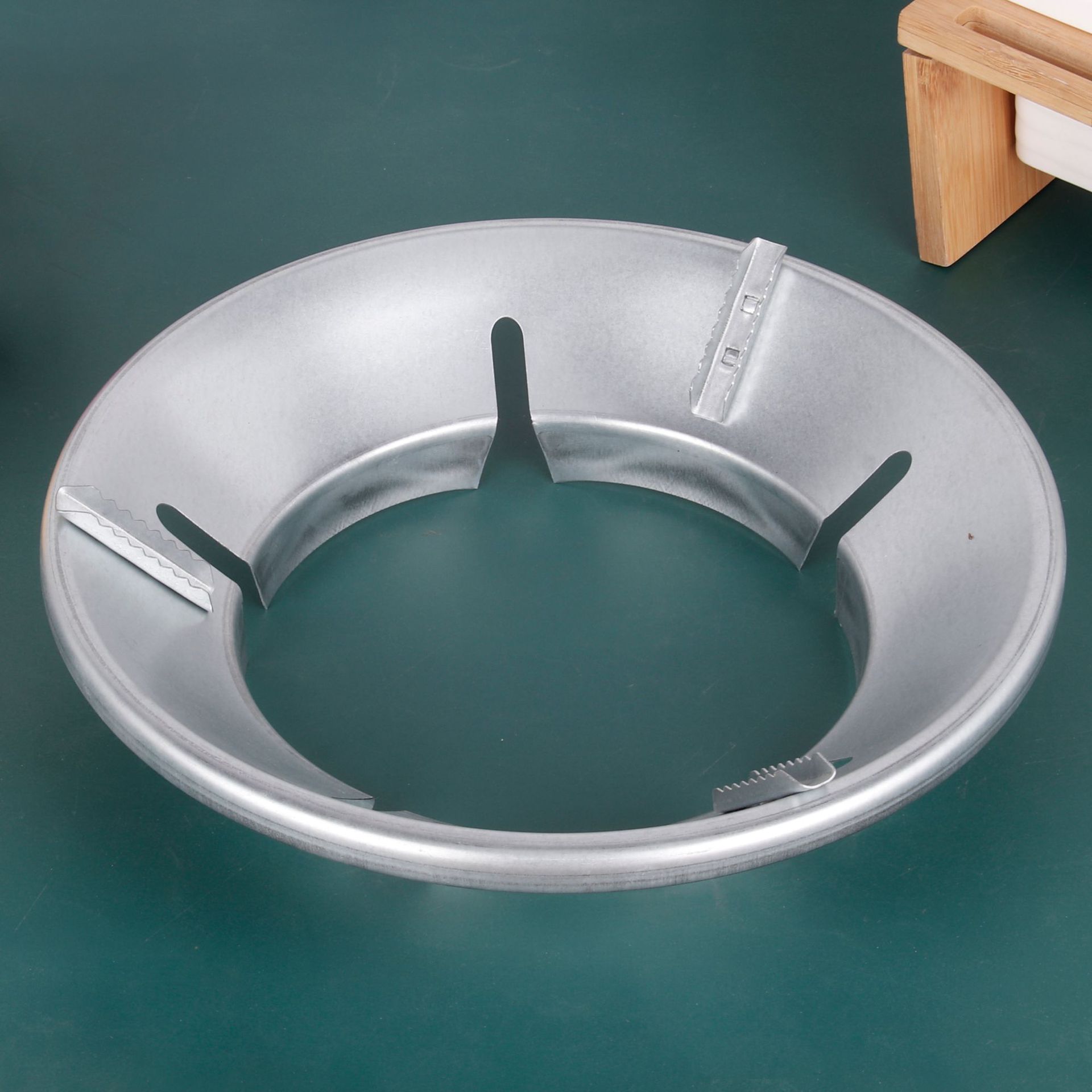 不锈钢煤气炉罩 家用双层隔热聚火节能罩燃气煤气灶挡风圈批发