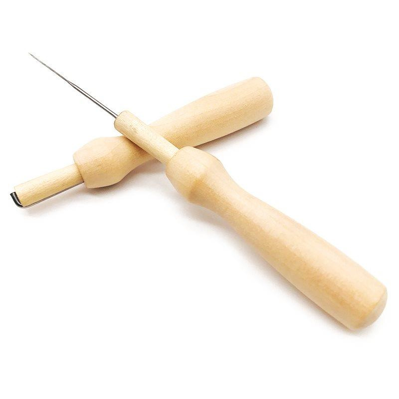 批发手工diy羊毛毡戳戳乐戳针 实木手柄调换各规格戳针工具