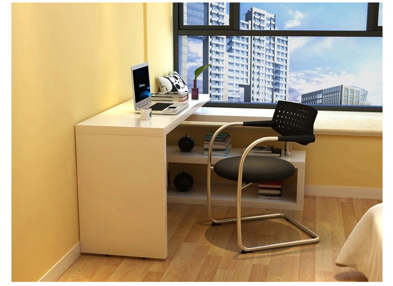 时尚台式电脑桌创意转角儿童写字台学习桌家用简约旋转办公桌定制