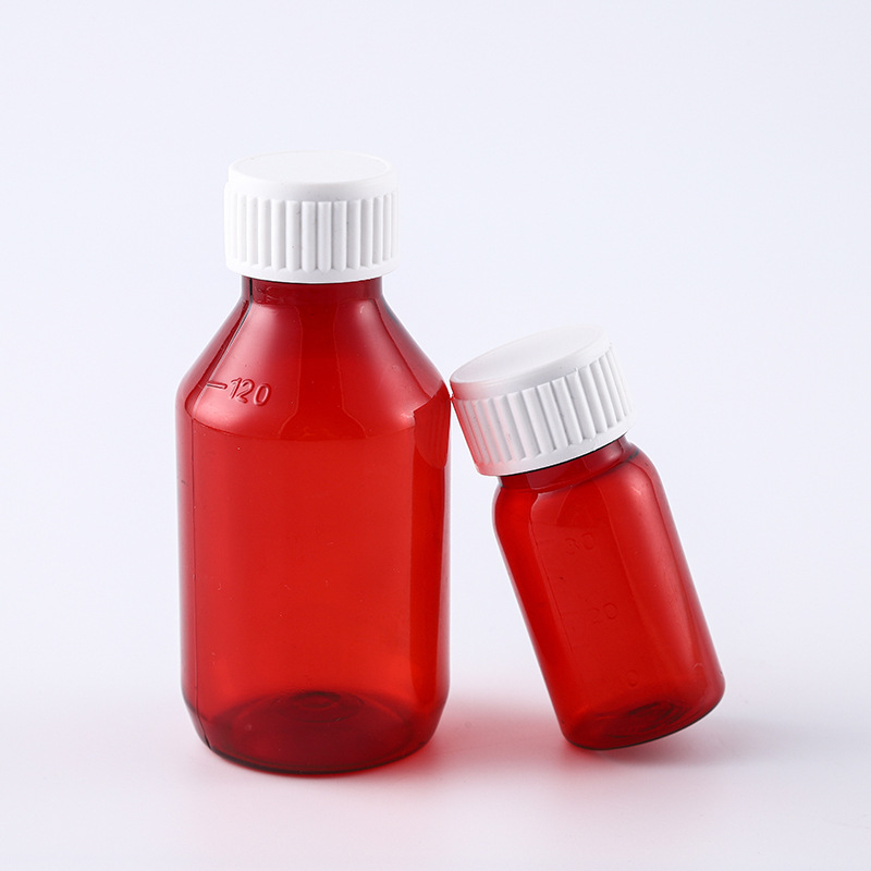 30ml小容量药剂瓶 口服液瓶 小口径 茶色液体瓶 pet材质e61
