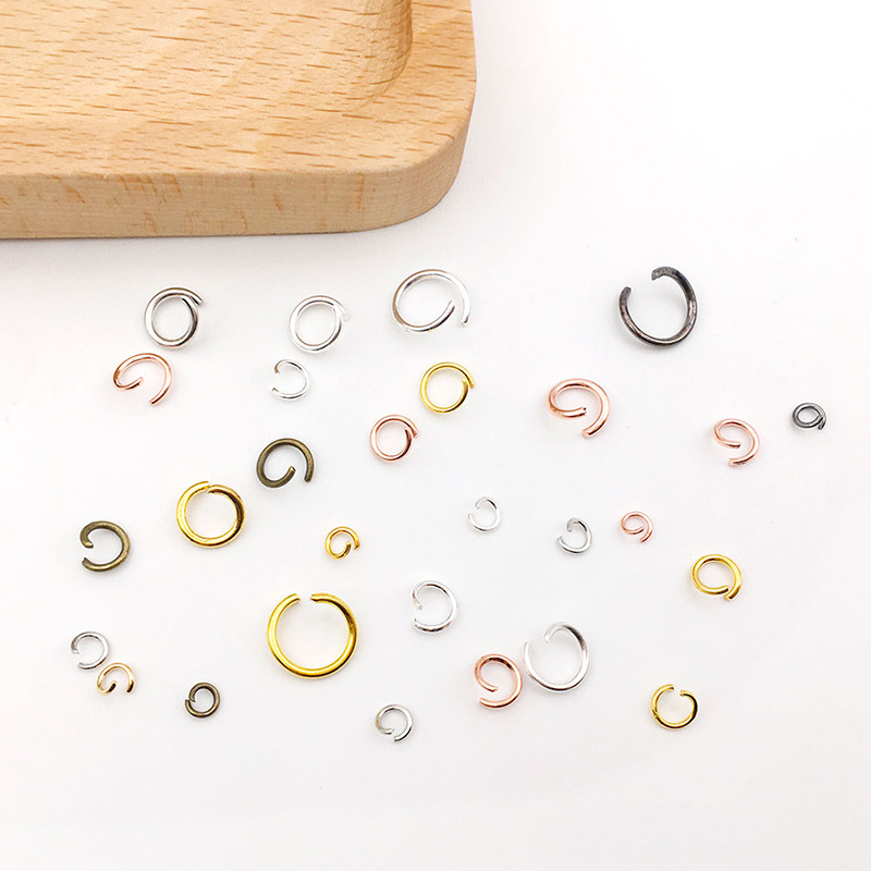 15G Broken Ring O Ring Connecting Ring Stud Earrings DIY Ornament Kit Accessories-Open Single Ring