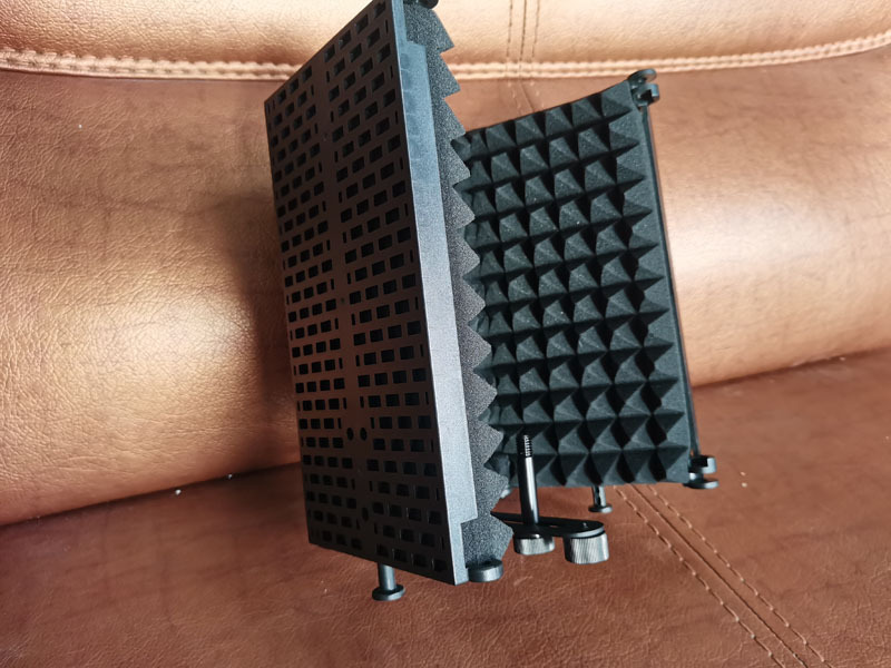 三门隔音罩麦克风视频k歌隔音降噪隔音棉 话筒设备吸音罩