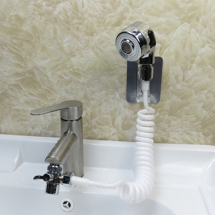 洗脸池水龙头外接洗头卫生间改装多功能手持伸缩花洒喷头便捷家用
