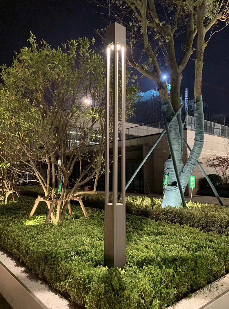 厂家定制户外led庭院灯现代简约 道路小区公园装饰灯具铝型材3米