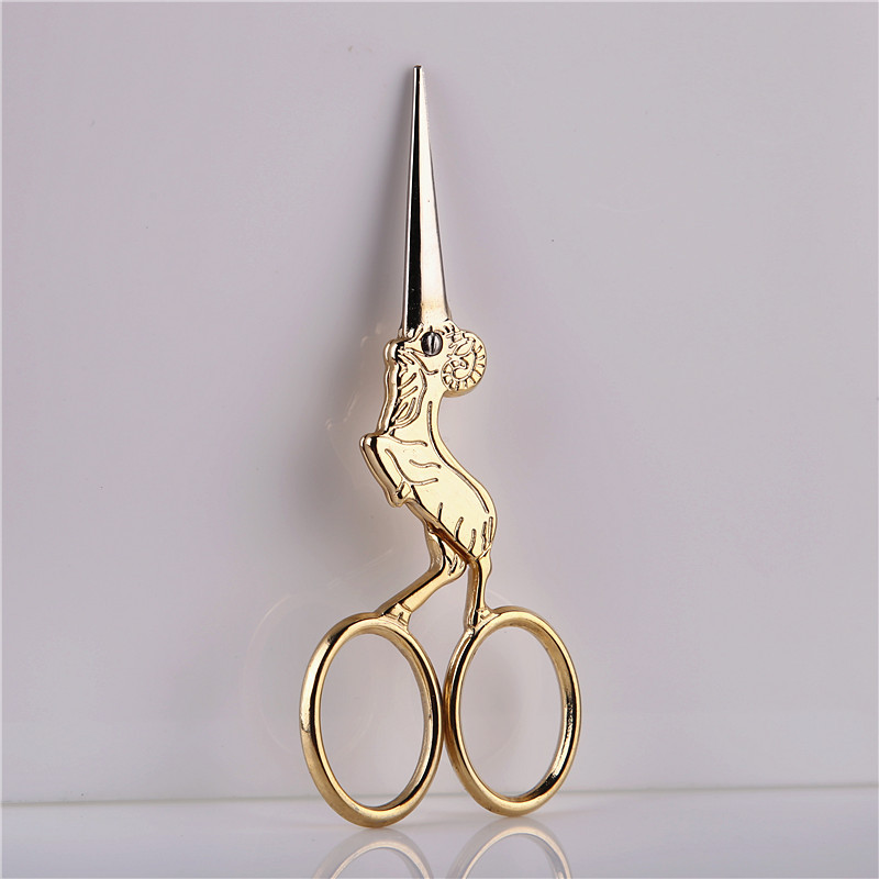 12生肖动物剪不锈钢手工复古剪刀家用小剪子十字绣剪刀礼盒装